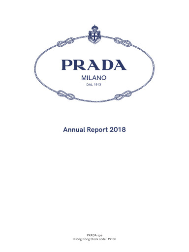 Thumbnail Prada Annual Report 2018