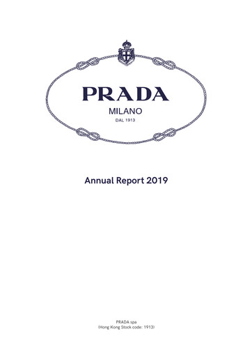 Thumbnail Prada Annual Report 2019