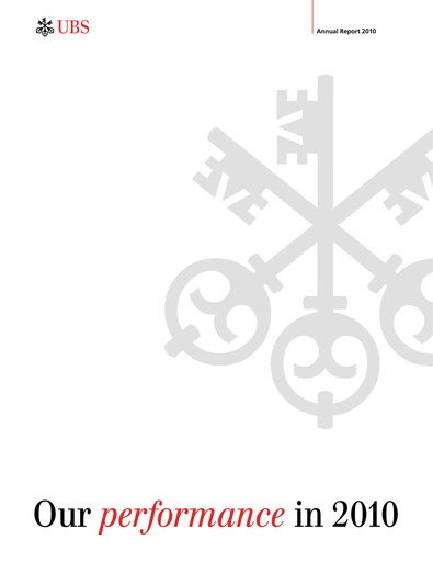 Thumbnail UBS Annual Report 2010