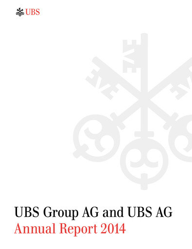 Thumbnail UBS Annual Report 2014