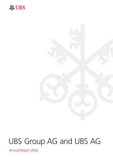 Thumbnail UBS Annual Report 2020