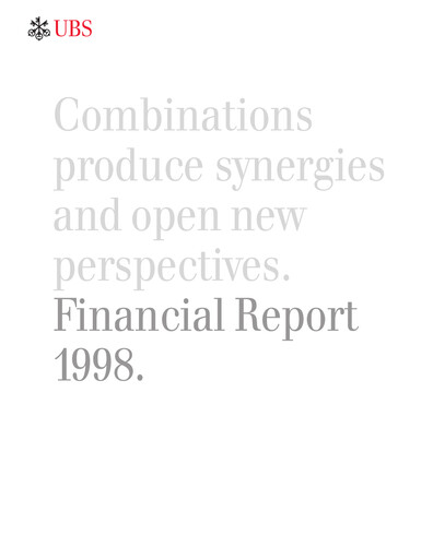Thumbnail UBS Financial Statement 1998