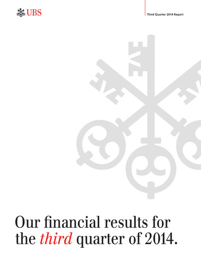 Thumbnail UBS Quarterly Report 2014-q3