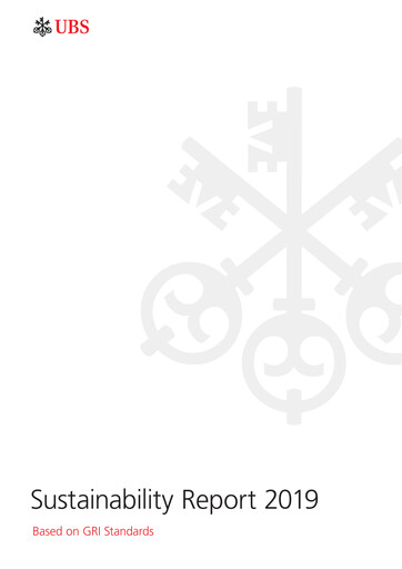 Thumbnail UBS Sustainability Report 2019