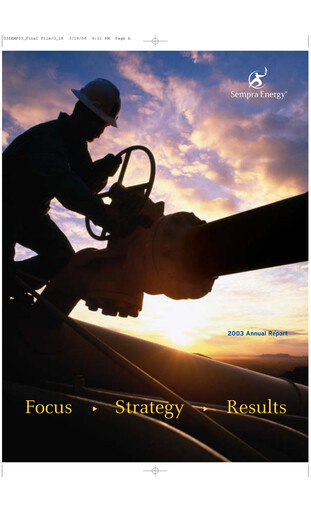 Thumbnail Sempra Annual Report 2003