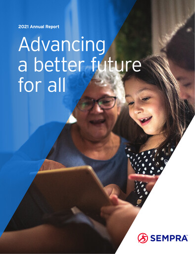 Thumbnail Sempra Annual Report 2021