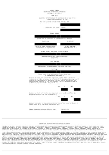 Vorschaubild Sempra Quartalsbericht 2005-q2