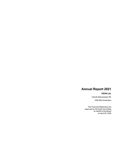 Thumbnail VEON Annual Report 2021
