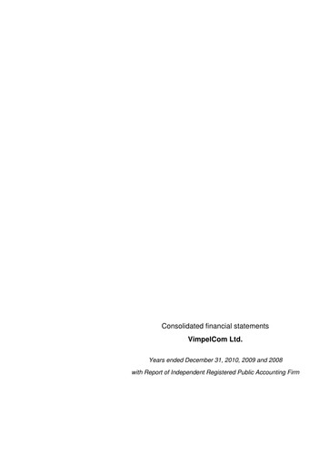 Thumbnail VEON Financial Statement 2008-2010