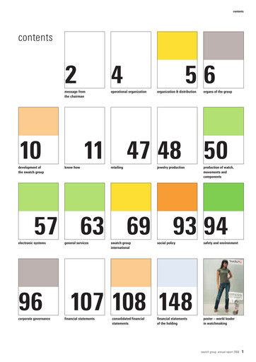 Thumbnail Swatch Annual Report 2004