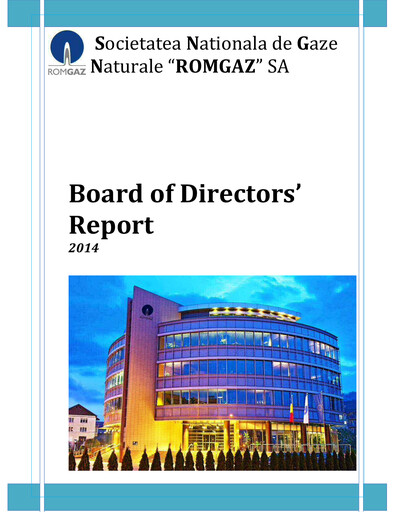 Vorschaubild Romgaz Jahresbericht 2014