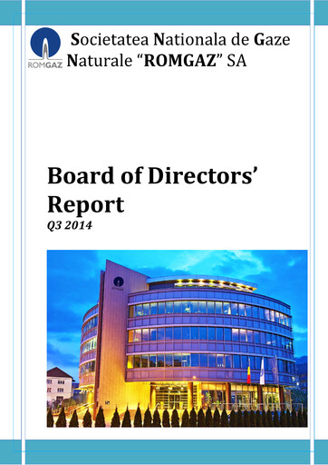 Thumbnail Romgaz Quarterly Report 2014-q3