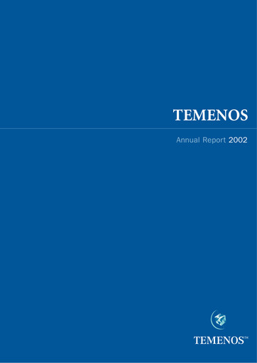 Thumbnail Temenos Annual Report 2002