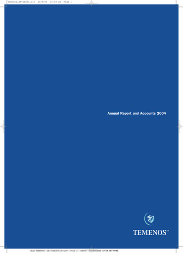 Thumbnail Temenos Annual Report 2004
