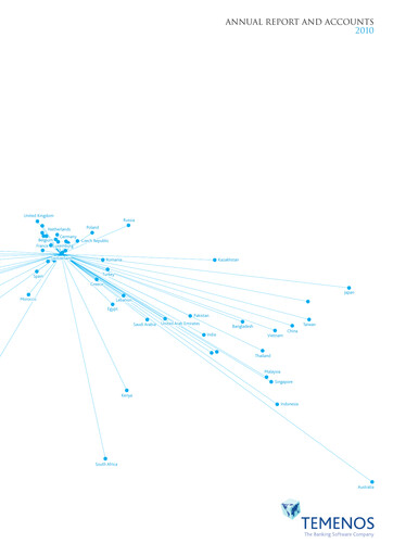 Thumbnail Temenos Annual Report 2010