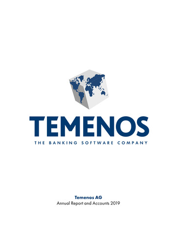 Thumbnail Temenos Annual Report 2019
