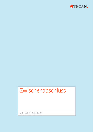 Thumbnail Tecan Half-year Report 2011-h1