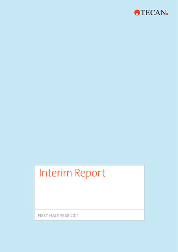 Thumbnail Tecan Half-year Report 2011-h1