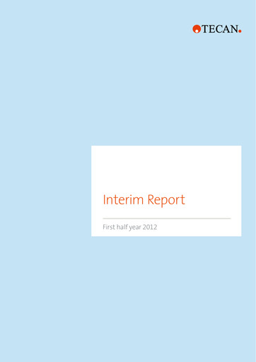 Thumbnail Tecan Half-year Report 2012-h1