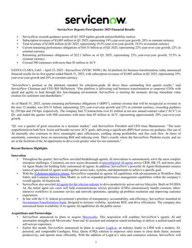 Thumbnail ServiceNow Quarterly Report 2025-q1