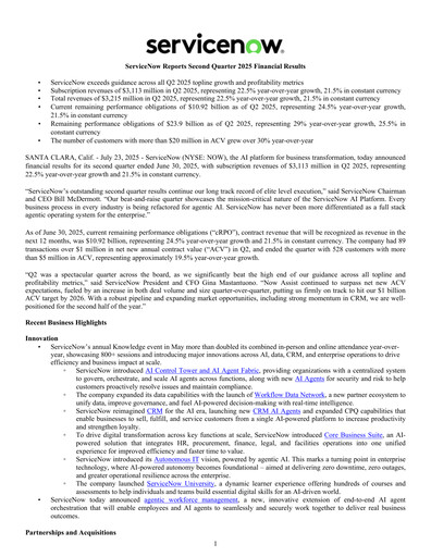 Thumbnail ServiceNow Quarterly Report 2025-q2