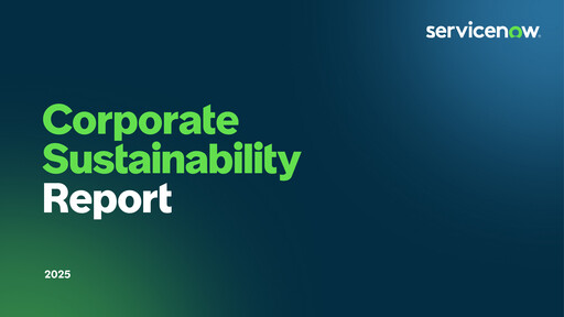 Miniature ServiceNow Rapport de durabilité 2025