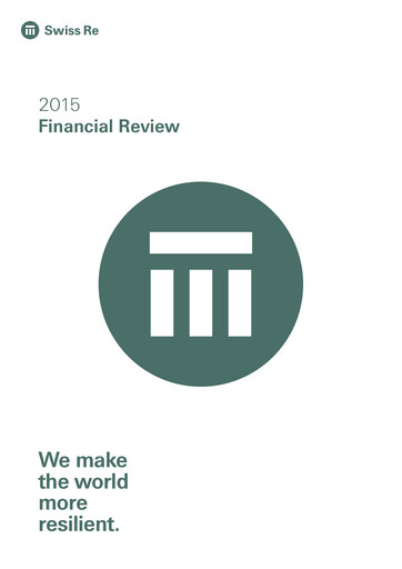 Vorschaubild Swiss Re Finanzmitteilung 2015