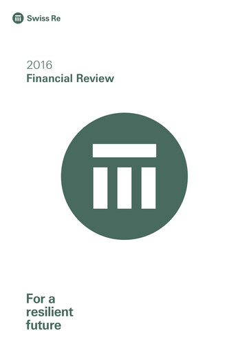Vorschaubild Swiss Re Finanzmitteilung 2016