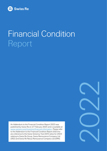 Vorschaubild Swiss Re Finanzmitteilung 2022