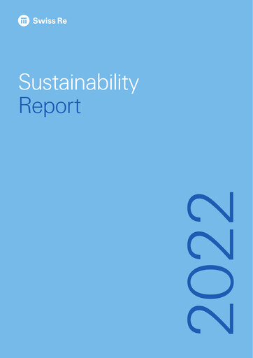 Vorschaubild Swiss Re Nachhaltigkeitsbericht 2022