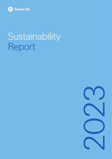 Vorschaubild Swiss Re Nachhaltigkeitsbericht 2023