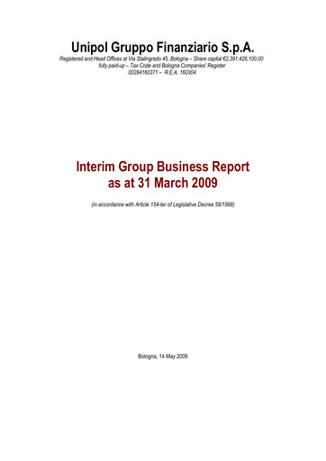 Thumbnail Unipol Assicurazioni Quarterly Report 2009-q1