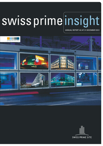 Vorschaubild Swiss Prime Site Jahresbericht 2012