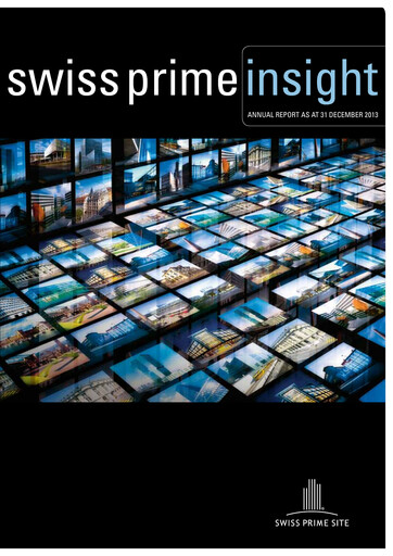 Vorschaubild Swiss Prime Site Jahresbericht 2013