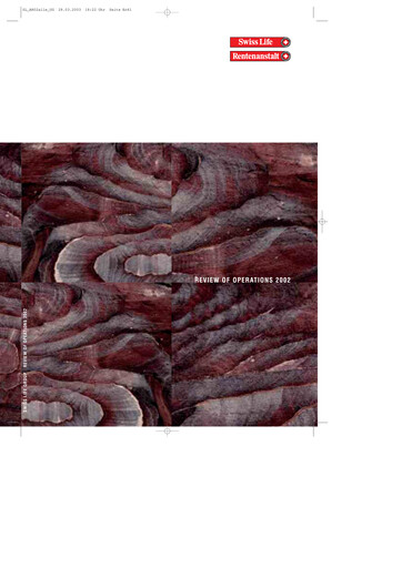 Thumbnail Swiss Life
 Annual Report 2002