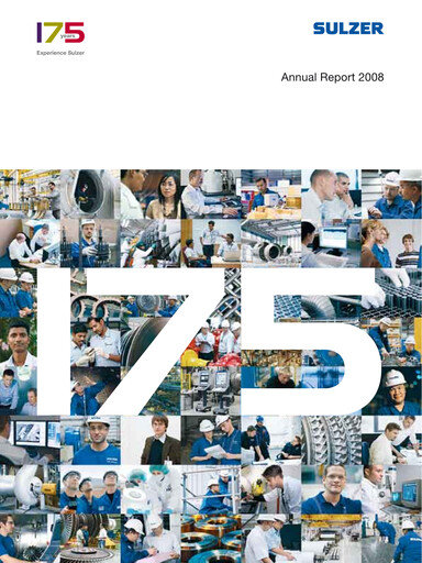 Thumbnail Sulzer Annual Report 2008