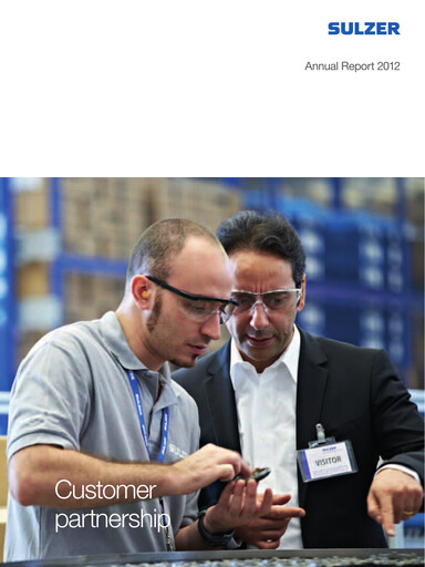 Thumbnail Sulzer Annual Report 2012