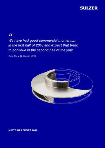 Thumbnail Sulzer Half-year Report 2018