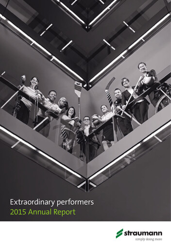 Miniature Straumann
 Rapport annuel 2015