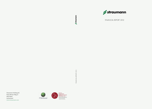 Thumbnail Straumann
 Financial Statement 2012
