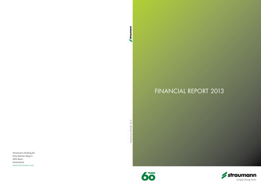 Thumbnail Straumann
 Financial Statement 2013