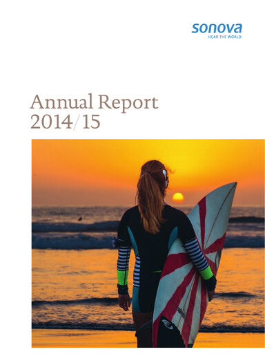 Thumbnail Sonova Annual Report 2014-2015
