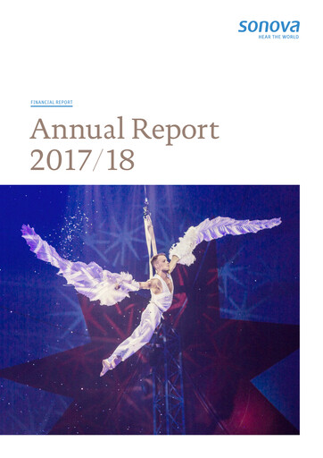 Thumbnail Sonova Annual Report 2017-2018
