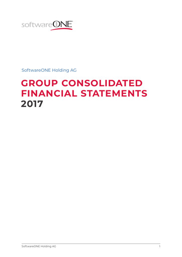 Thumbnail SoftwareONE Financial Statement 2017