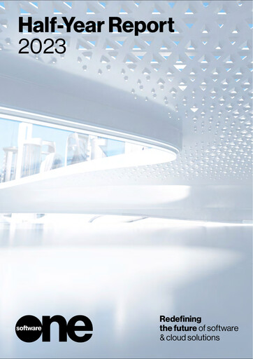 Miniature SoftwareONE Rapport semestriel 2023-h1