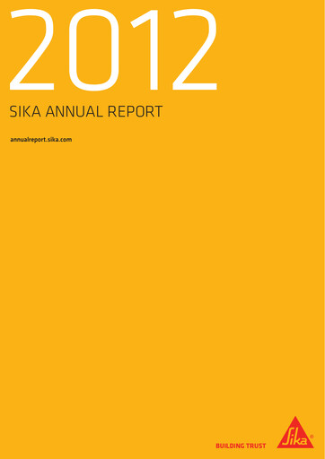 Vorschaubild Sika Jahresbericht 2012