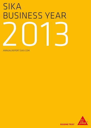 Vorschaubild Sika Jahresbericht 2013