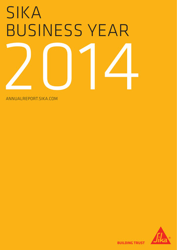 Vorschaubild Sika Jahresbericht 2014