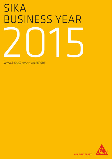 Vorschaubild Sika Jahresbericht 2015