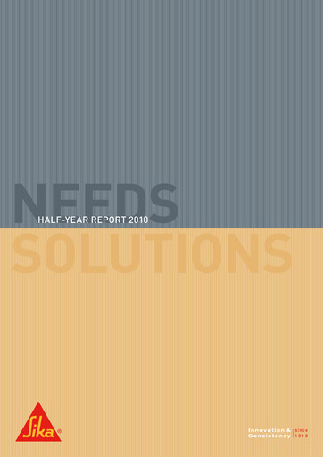 Thumbnail Sika Half-year Report 2010-h1